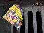 BNP campaign literature in the drain. Stourbridge, West Midlands : day after the election.