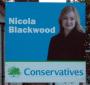 Campaign poster for Nicola Blackwood, Conservative PPC for Oxford West & Abingdon.