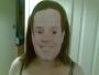 Jemma wearing a Nick Clegg mask. Its a bit frightening if I'm honest