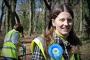 Conservative PPC Michelle Donelan in and around Wentworth and Dearne and Rother Valley litter picking.