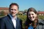 Grant Shapps Conservative MP (Welwyn Hatfield constituency) with Conservative PPC Michelle Donelan in the constituency of Wentworth and Dearne.